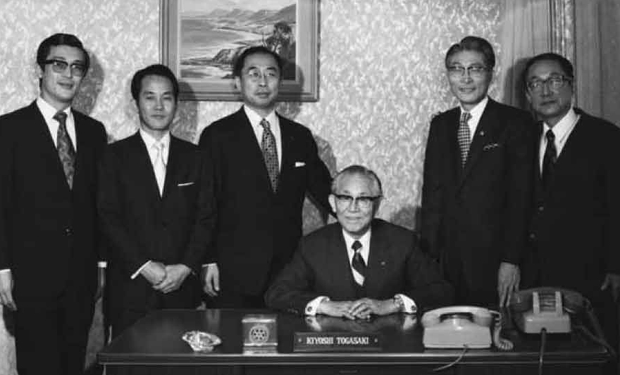 1973年1月4日 会長室にて